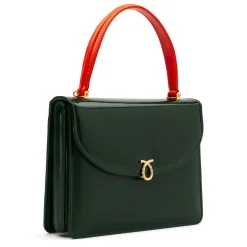 Bellini - Forest Green / Dark Green (Patent) / Tangerine
