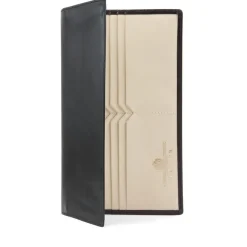 Breast pocket credit card and note wallet – Ebony Black / Bone White