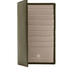 Breast Pocket Sixteen Card Wallet – Sage / Buttermilk