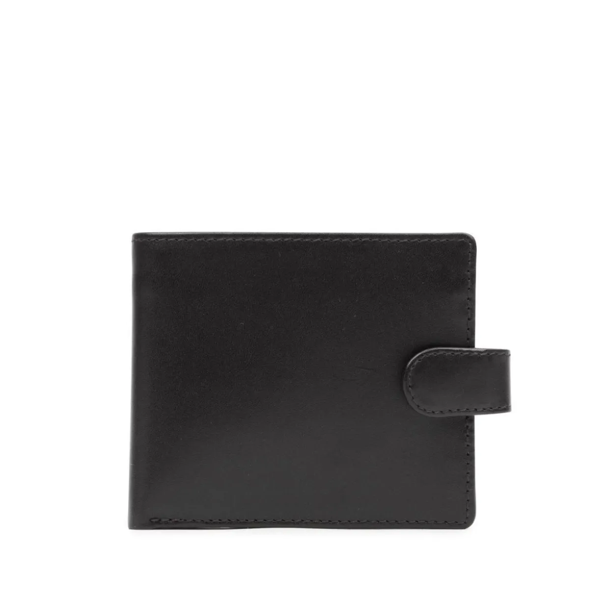 Coin purse wallet with tab closure – Ebony Black
