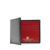 Eight credit card wallet – Ebony Black / Scarlet