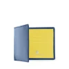 Eight credit card wallet – Charleston Blue / Sunshine Yellow
