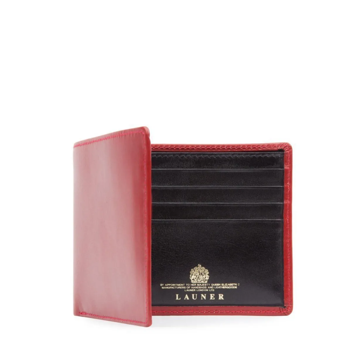 Eight credit card wallet – Scarlet / Ebony Black