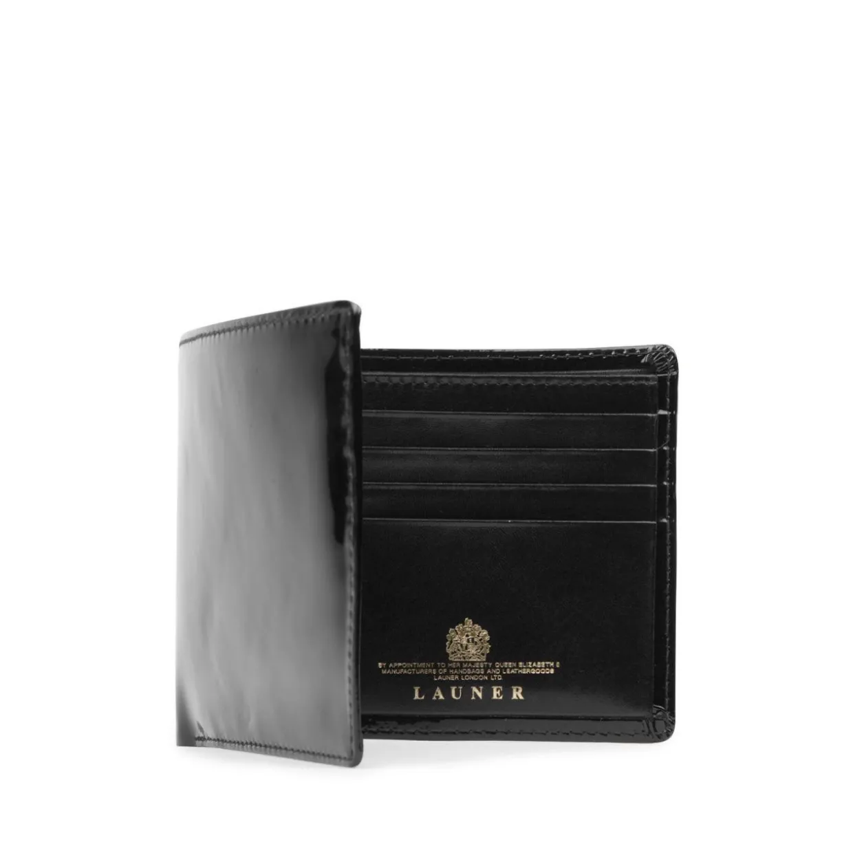 Eight credit card wallet – Black (Patent)