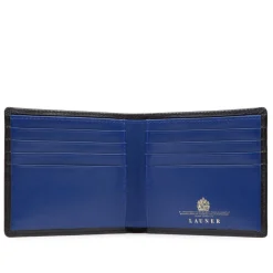 Eight credit card wallet – Ebony Black / Royal Blue