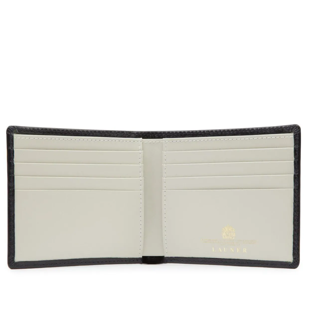 Eight credit card wallet – Ebony Black / Bone White