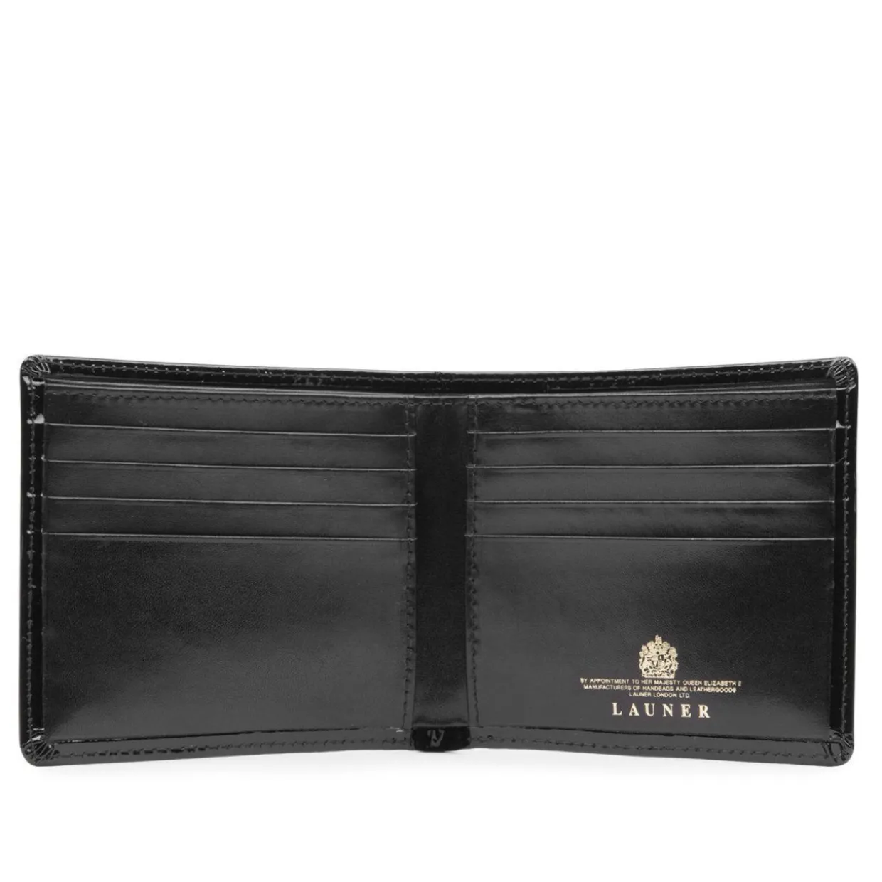 Eight credit card wallet – Black (Patent)
