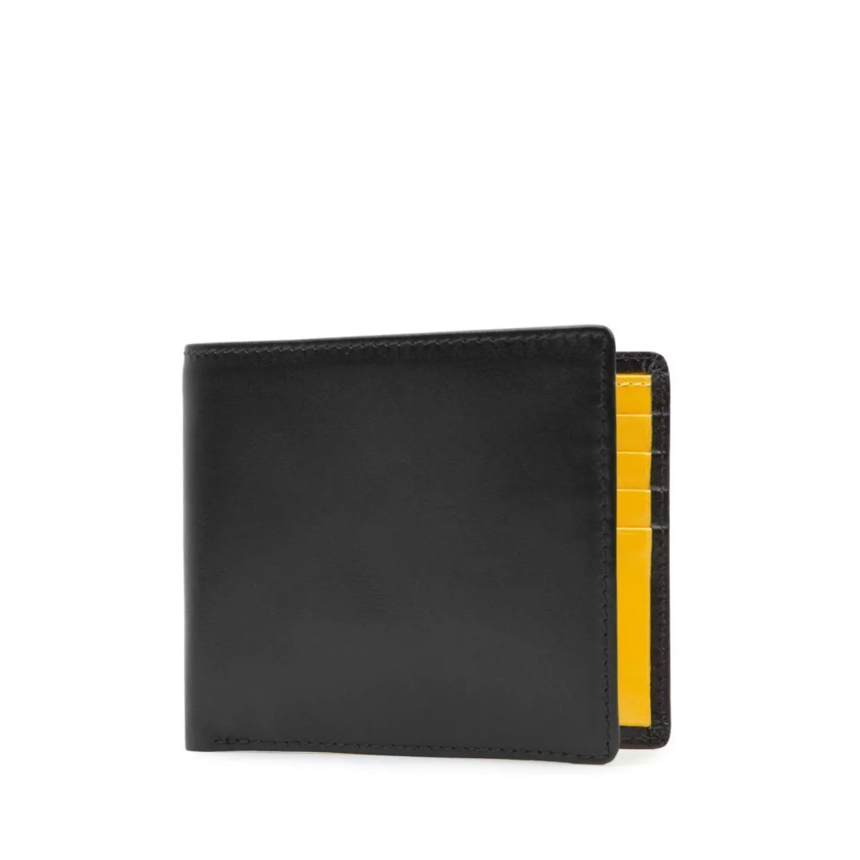 Eight credit card wallet – Ebony Black / Chrome Yellow