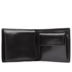 Eight credit card wallet with coin purse – Ebony Black