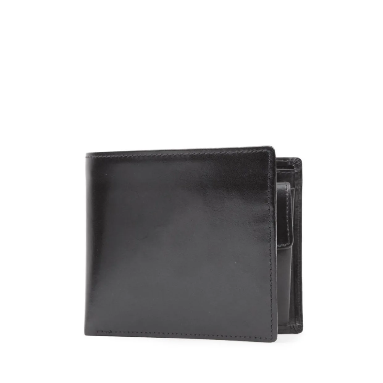 Eight credit card wallet with coin purse – Ebony Black