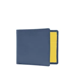 Eight credit card wallet – Charleston Blue / Sunshine Yellow
