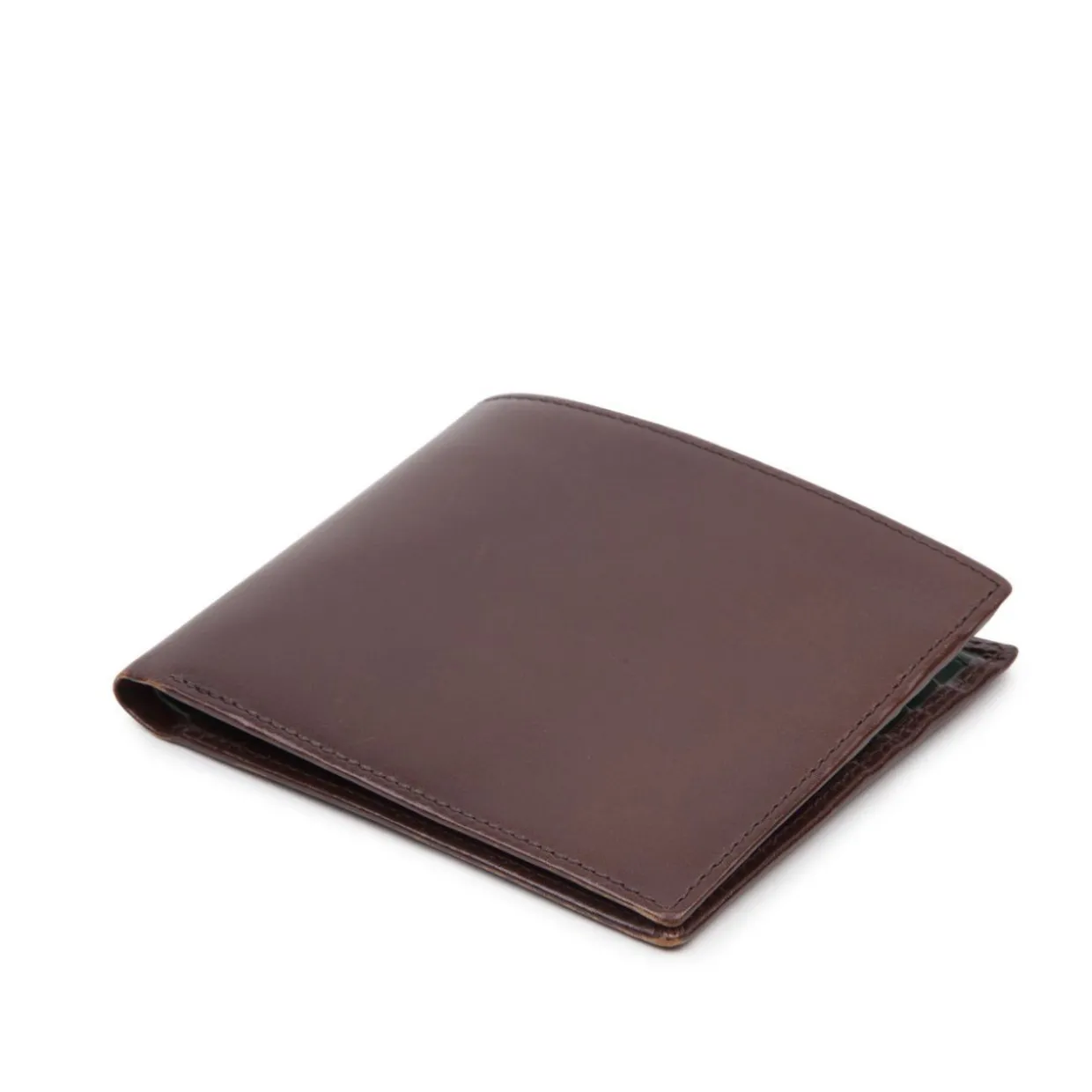 Eight credit card wallet – Dark Brown / Forest Green