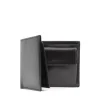 Four credit card wallet with coin purse and window – Ebony Black
