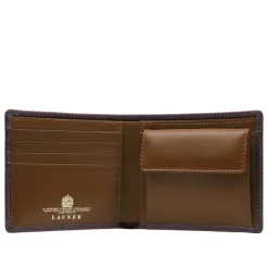 Four credit card wallet with coin purse – Cuban Brown / Tan