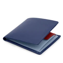 Four credit card wallet with coin purse – Royal Blue / Cloud Blue / Scarlet