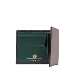 Four credit card wallet with coin purse – Cuban Brown / Forest Green
