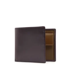 Four credit card wallet with coin purse – Cuban Brown / Tan