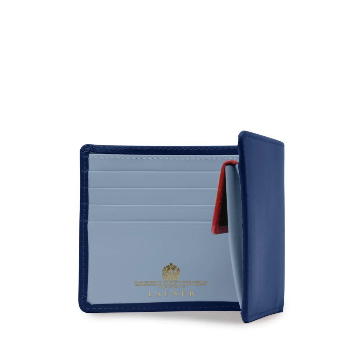 Four credit card wallet with coin purse – Royal Blue / Cloud Blue / Scarlet