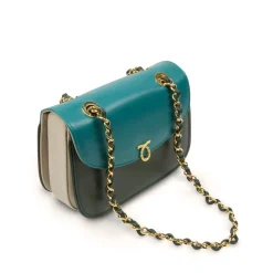 Gloria – Forest Green / Turquoise / Buttermilk