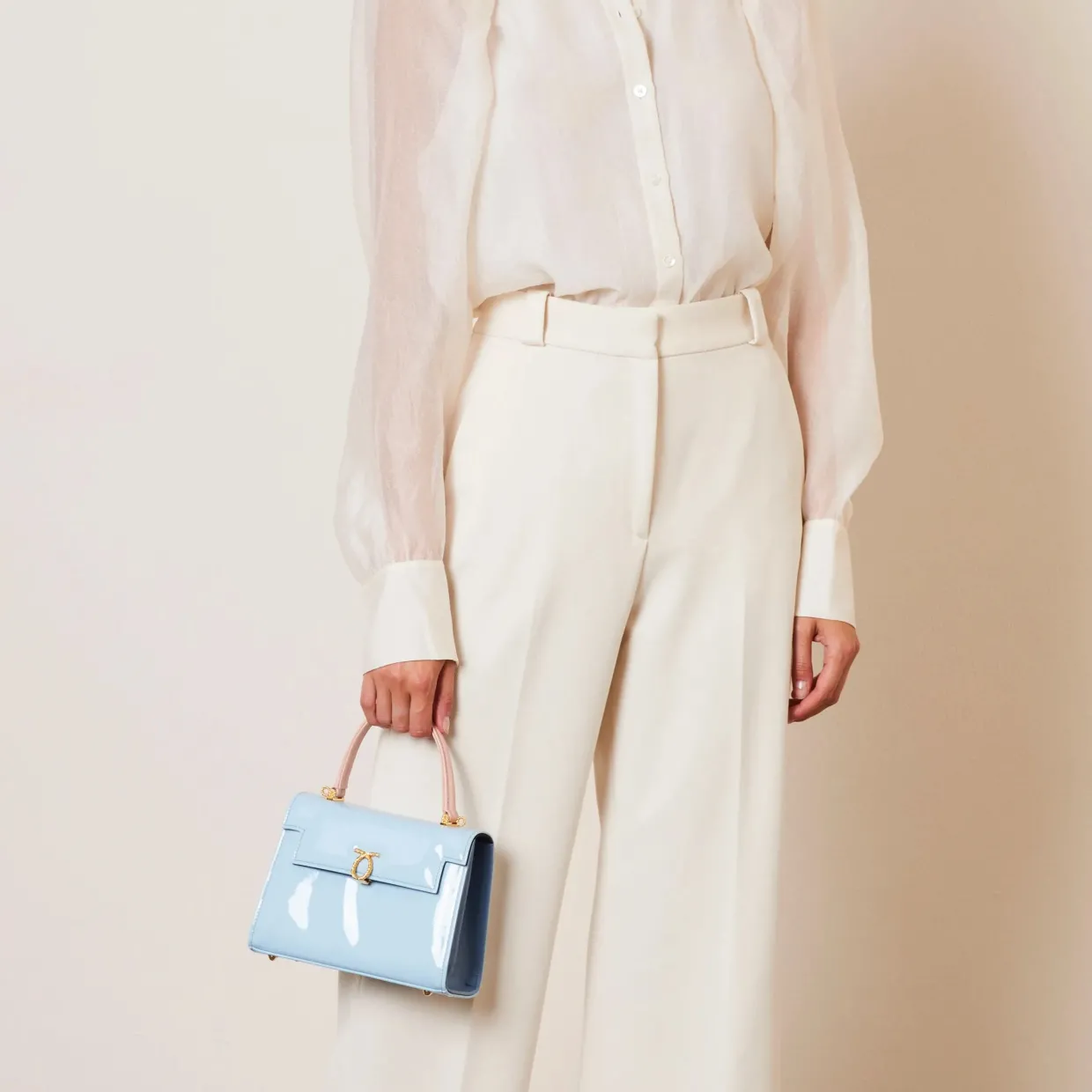 Judi – Charleston Blue / Powder Pink / Sky Blue Pale (Patent)