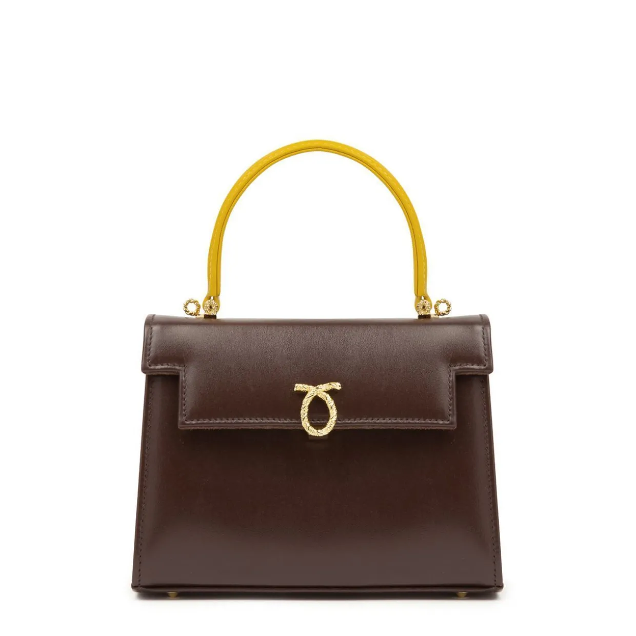 Judi - Chrome Yellow / Bark Brown