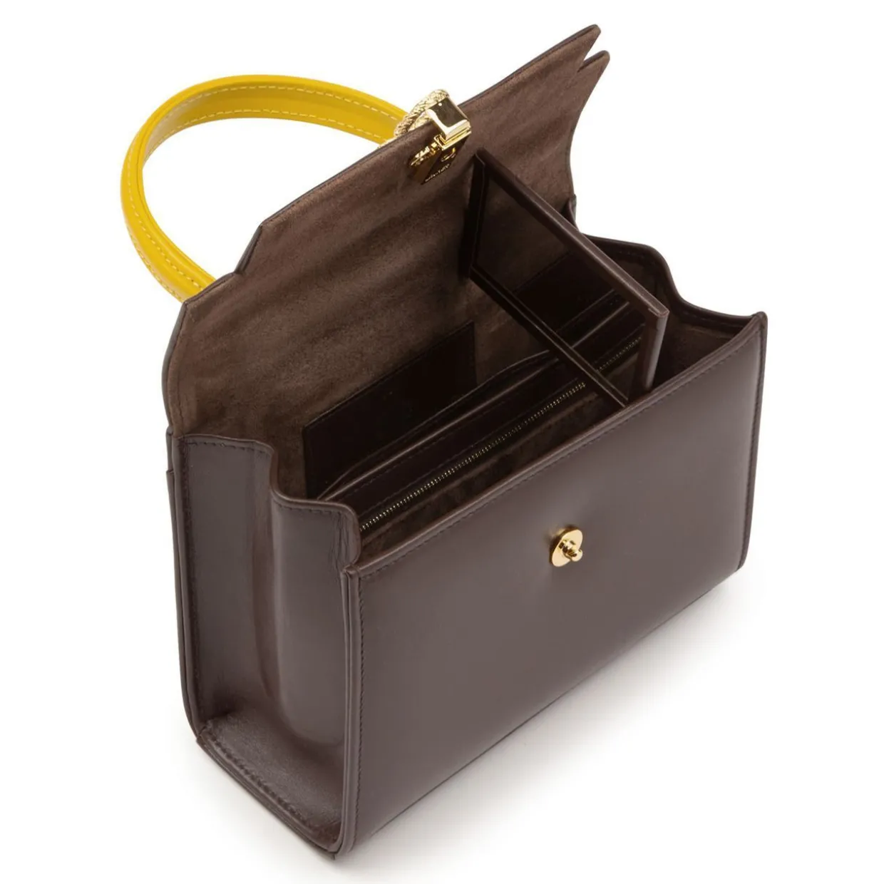 Judi - Chrome Yellow / Bark Brown