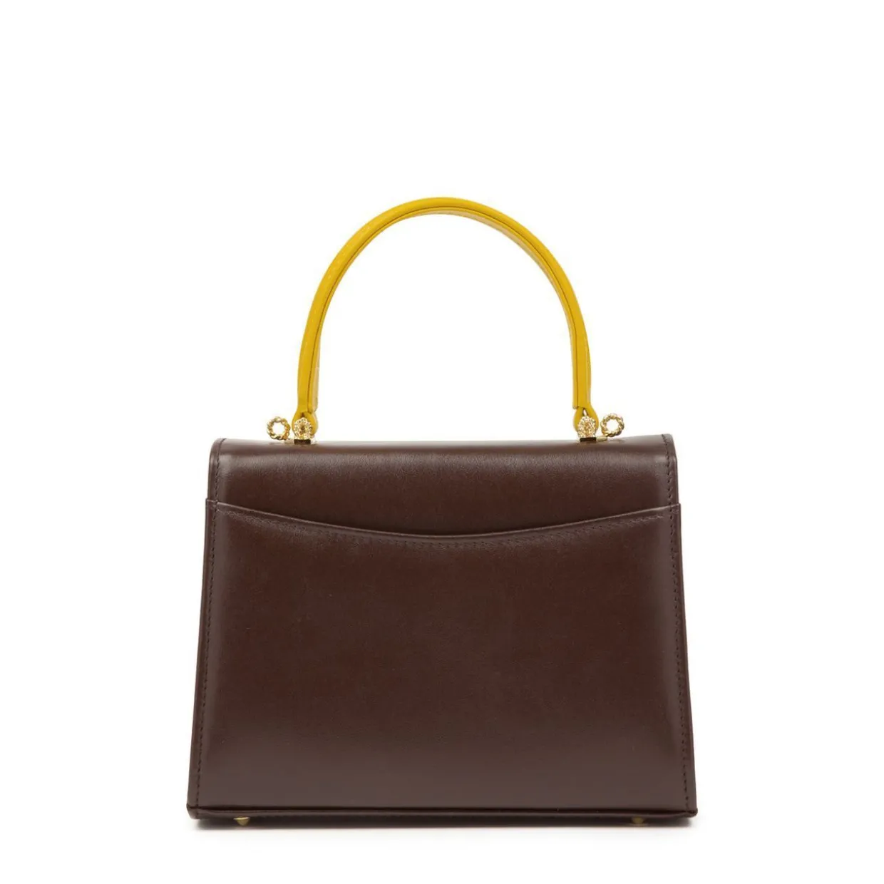 Judi - Chrome Yellow / Bark Brown