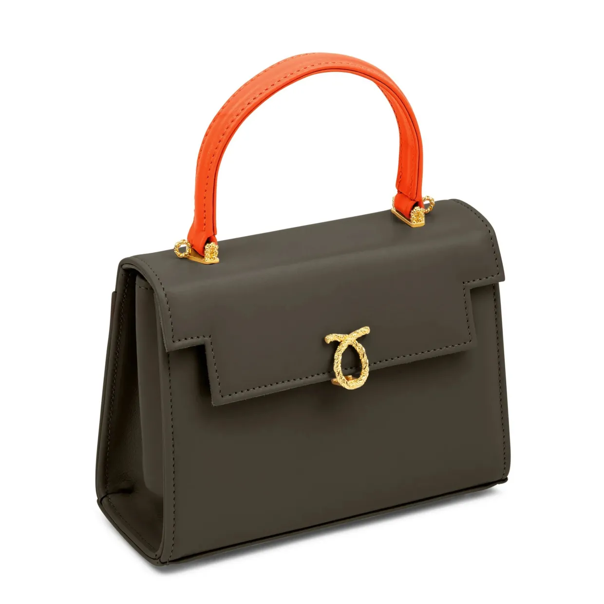 Judi - Taupe / Tangerine