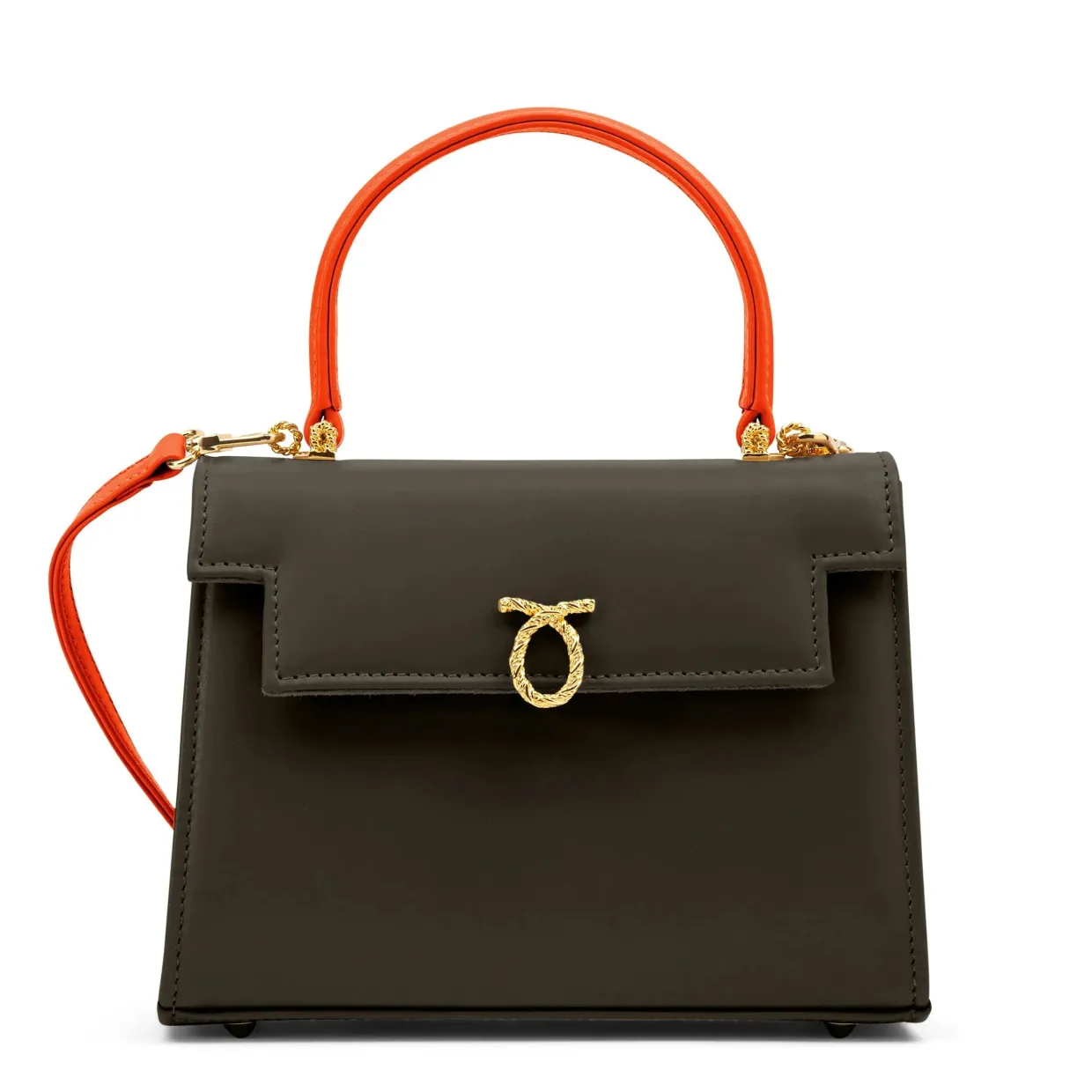 Judi - Taupe / Tangerine