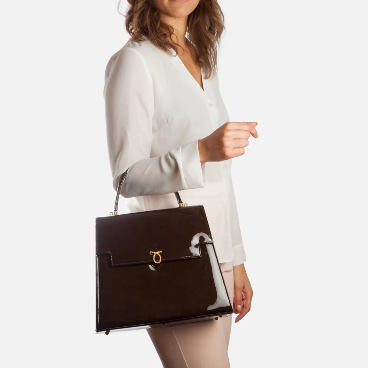 Maggie – Dark Brown (Patent)