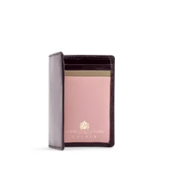 Six card holder – Dark Purple / Dusky Rose / Dark Beige