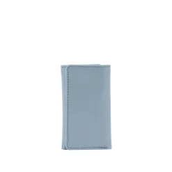 Six-hook key case with zip – Cloud Blue