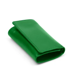 Six-hook key case with zip – Emerald