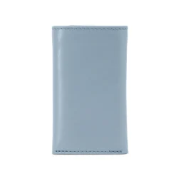 Six-hook key case with zip – Cloud Blue