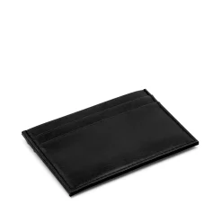 Slim four credit card holder – Ebony Black