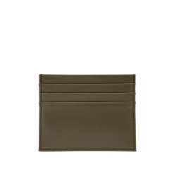 Slim six credit card holder — Taupe / Multi-colour