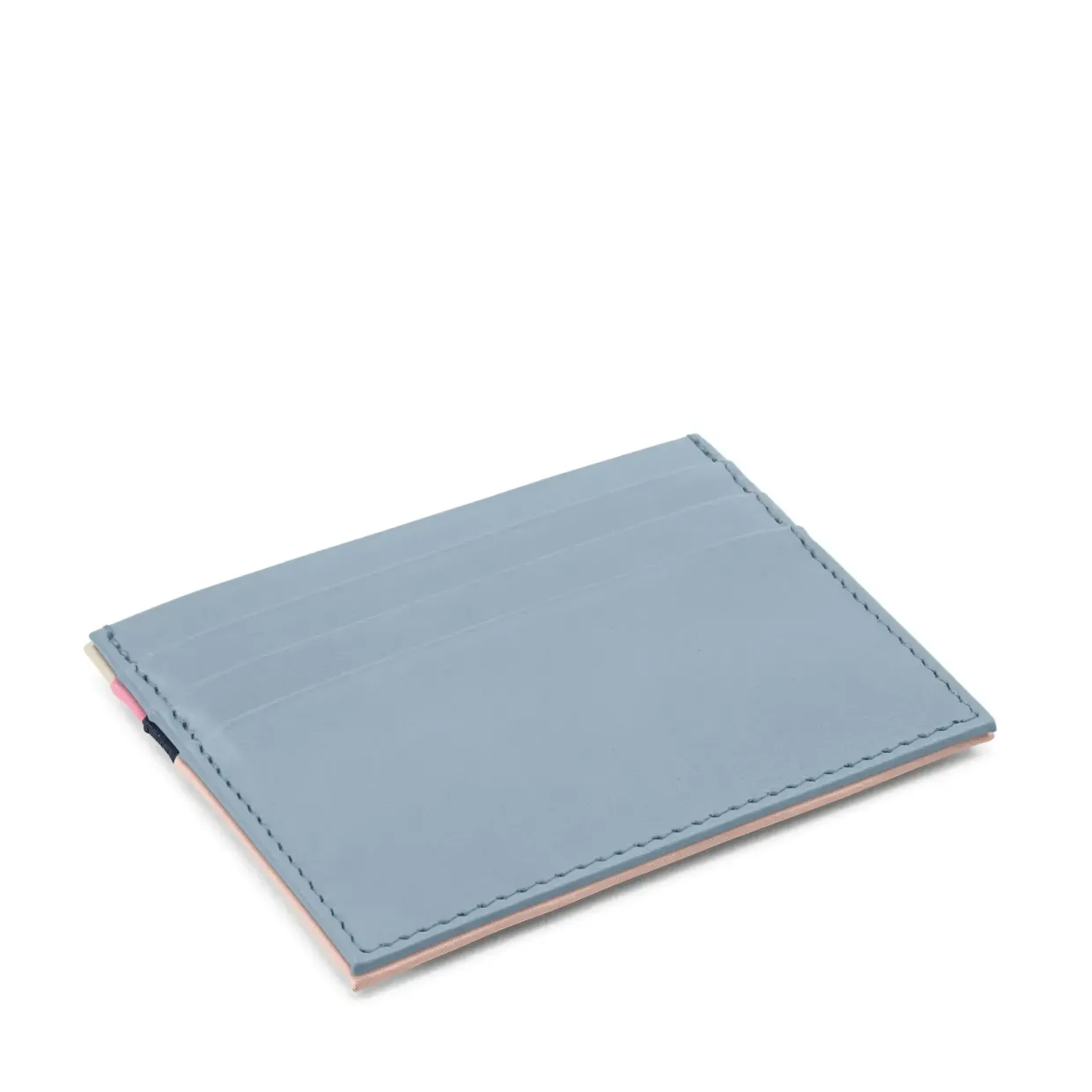 Slim six credit card holder — Cloud Blue / Multi-colour