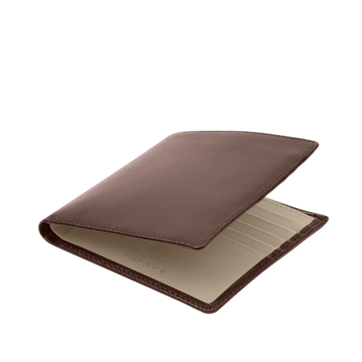 Ten credit card wallet – Buttermilk / Bark Brown