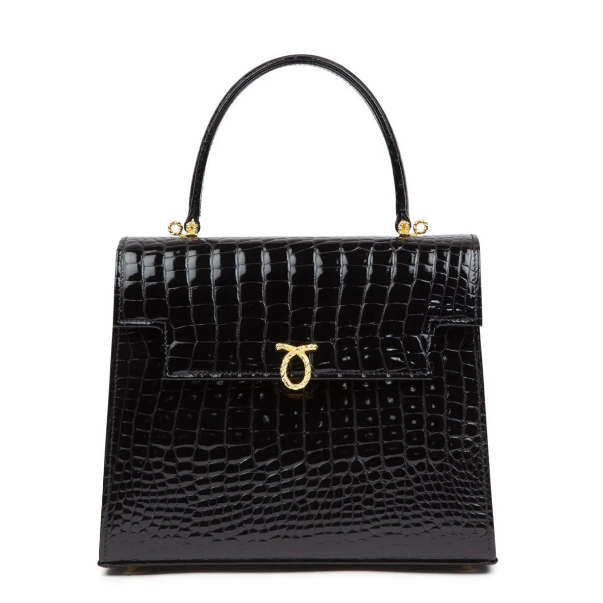 Traviata – Black Croc Effect