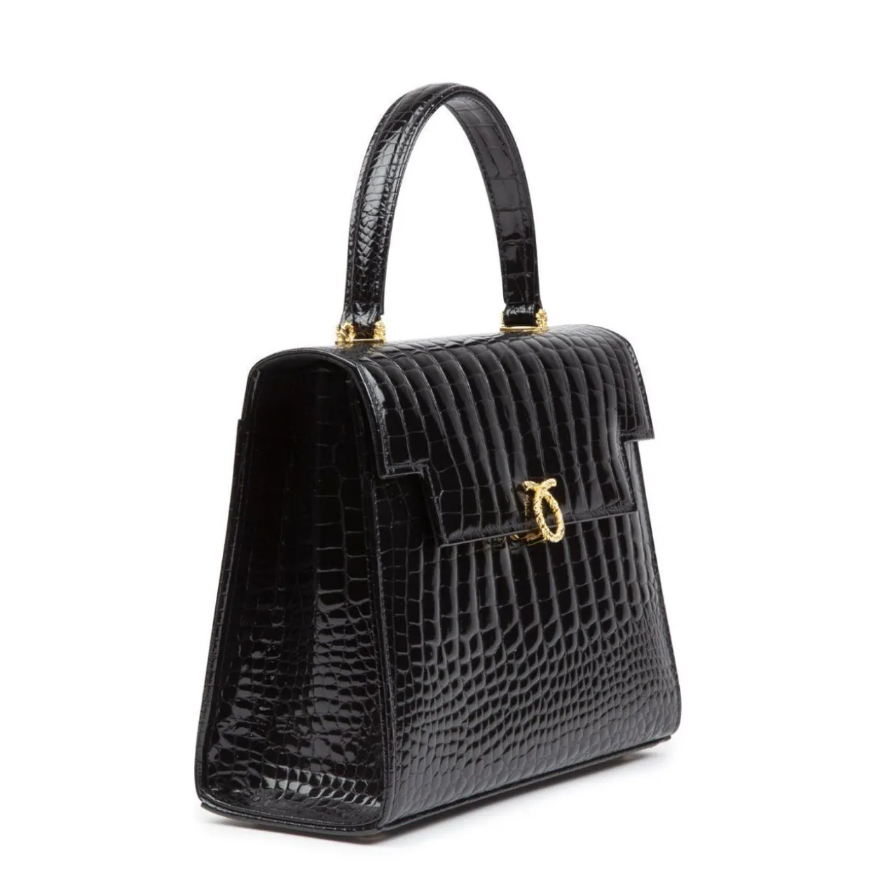 Traviata – Black Croc Effect