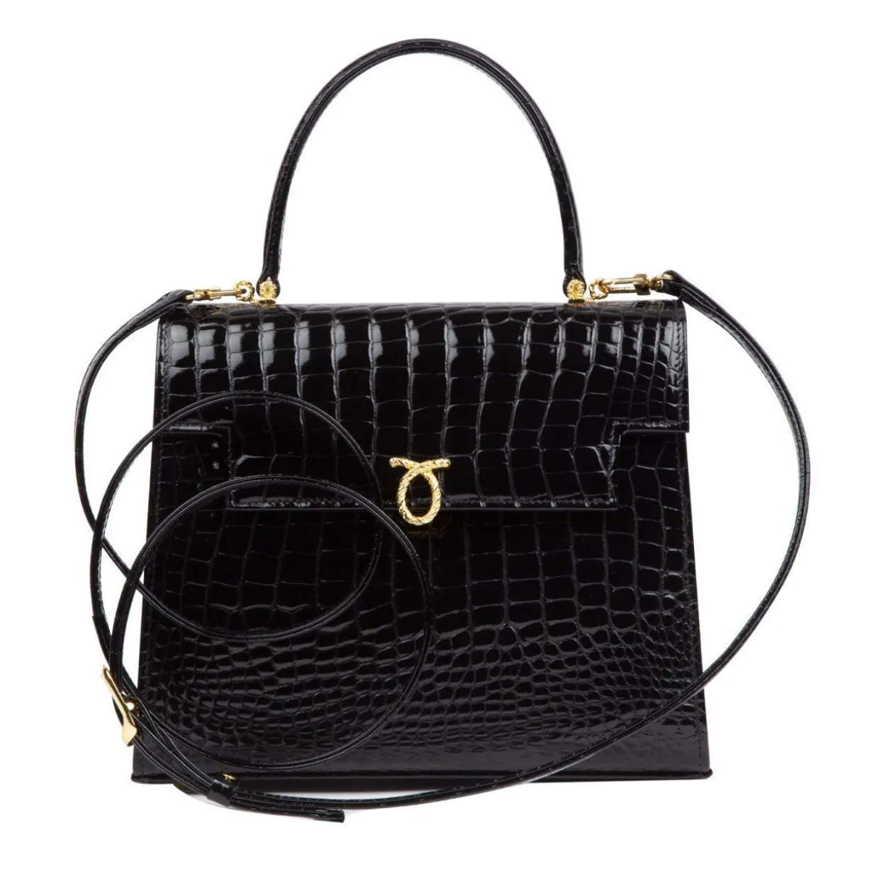Traviata – Black Croc Effect