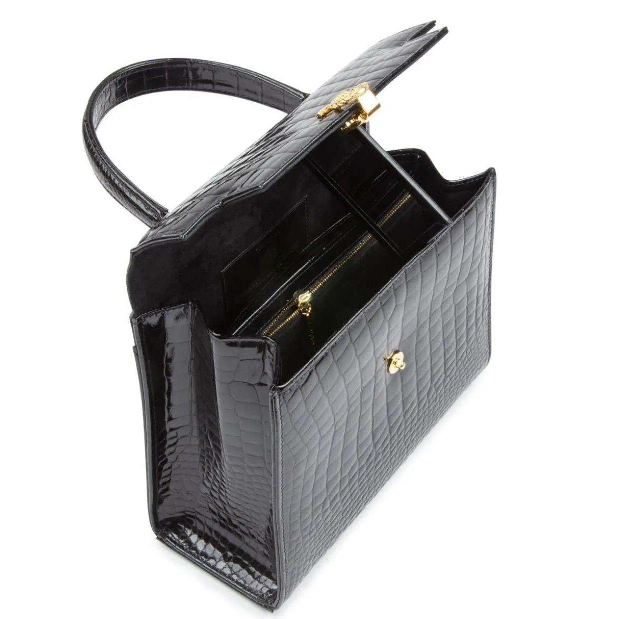 Traviata – Black Croc Effect