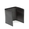 Trifold seven credit card wallet – Ebony Black