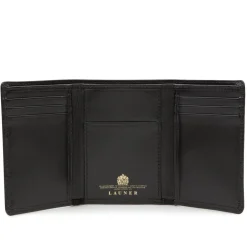 Trifold seven credit card wallet – Ebony Black
