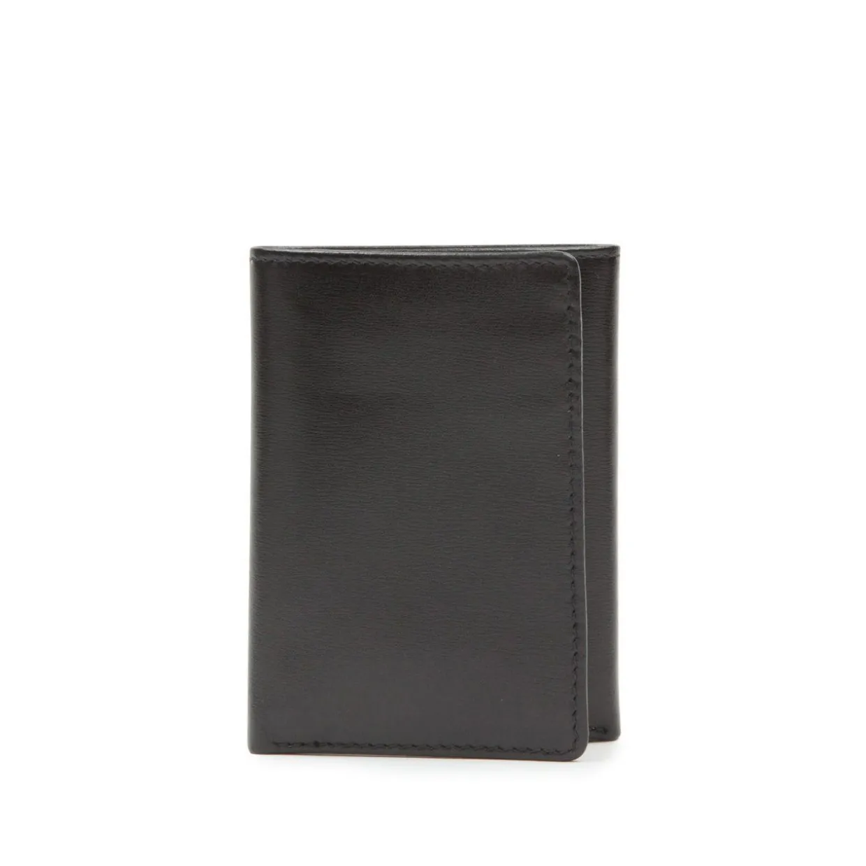 Trifold seven credit card wallet – Ebony Black