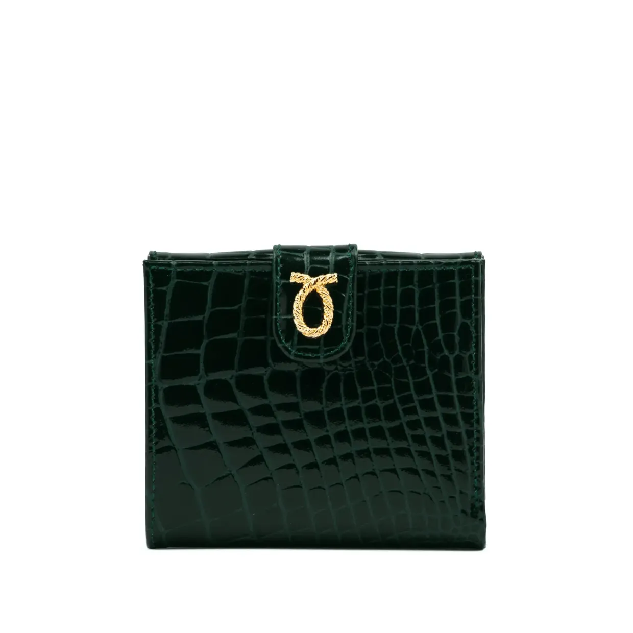 Tulip – Green Croc Effect / Ebony Black
