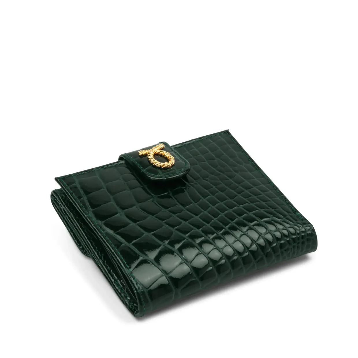 Tulip – Green Croc Effect / Ebony Black