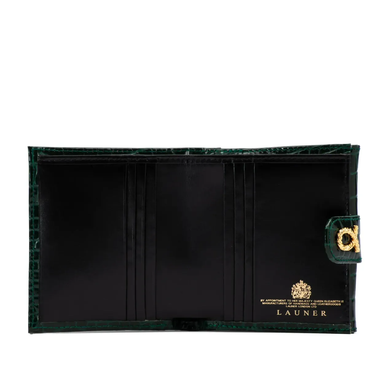 Tulip – Green Croc Effect / Ebony Black
