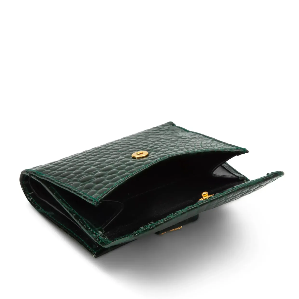Tulip – Green Croc Effect / Ebony Black