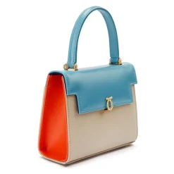 Viola – Capri Blue / Bone white / Tangerine